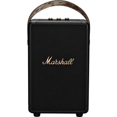 Marshall Portable Bluetooth Speaker System - 80 W RMS - Brass, Black - Flush Mount - 40 Hz to 20 kHz - Battery Rechargeabl