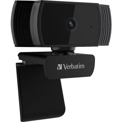 Verbatim Webcam - 2 Megapixel - 30 fps - Black - USB 2.0 - 1 Pack(s) - 1920 x 1080 Video - CMOS Sensor - Auto-focus - 65° 