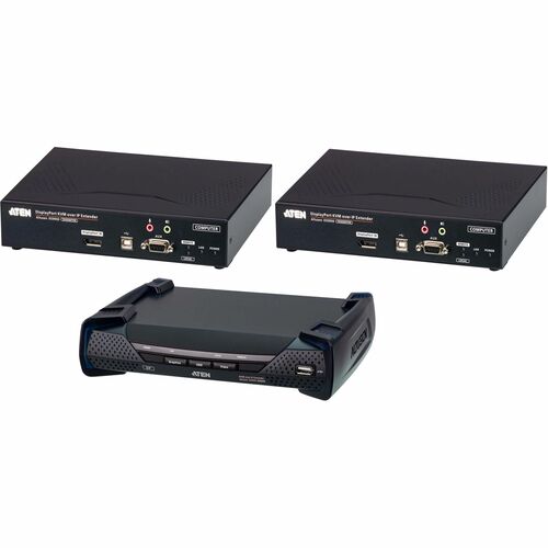 ATEN ALTUSEN KE9950ATC KVM Console/Extender - Wired - 1 Computer(s) - 2 Local User(s) - 4K - 3840 x 2160 Maximum Video Res