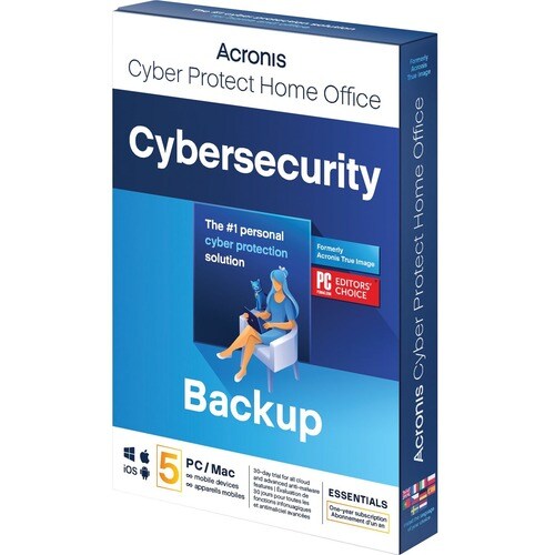 Acronis Cyber Protect Home Office 2022 Essentials - Subscription - 5 Computer - 1 Year