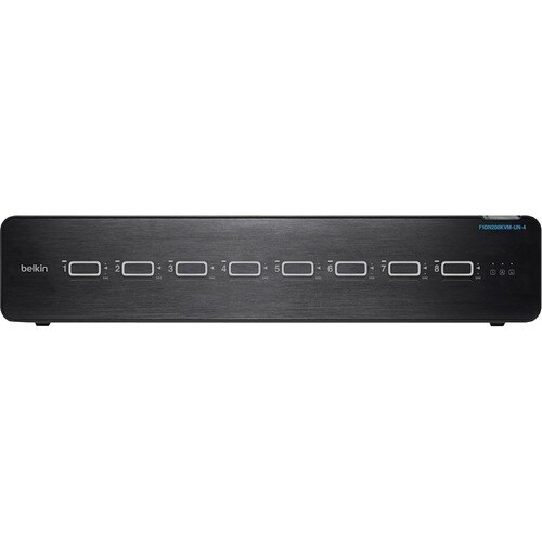Belkin Secure F1DN208KVM-UN-4 KVM-Switchbox - TAA-konform - 8 Computer - 1 Lokaler Benutzer(n) - 3840 x 2160 - 8 x PS/2-Po