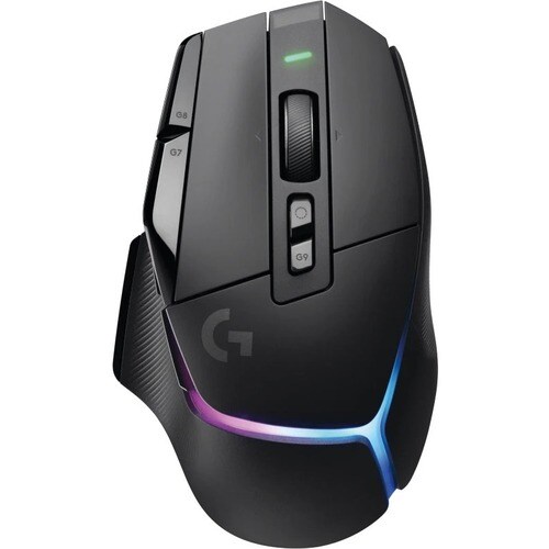 Logitech G G502 X PLUS Gaming Mouse - Radio Frequency - USB Type A - Optical - 13 Programmable Button(s) - Black - Cable/W