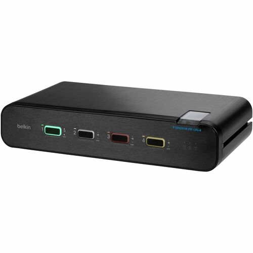 Belkin Secure F1DN204KVM-UN-4 KVM-Switchbox - TAA-konform - 4 Computer - 1 Lokaler Benutzer(n) - 4K - 3840 x 2160 - 50 Hz,