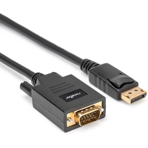 Rocstor DisplayPort/VGA Video Cable - 12 ft DisplayPort/VGA Video Cable for Video Device, TV, Projector, Notebook, Desktop