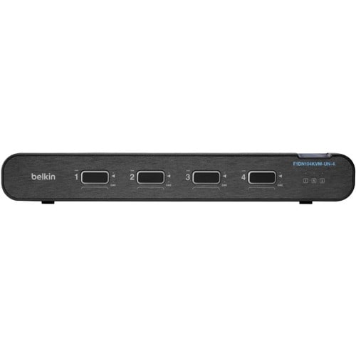 Belkin Secure F1DN104KVM-UN-4 KVM Switchbox - TAA Compliant - 4 Computer(s) - 1 Local User(s) - 3840 x 2160 - 4 x PS/2 Por