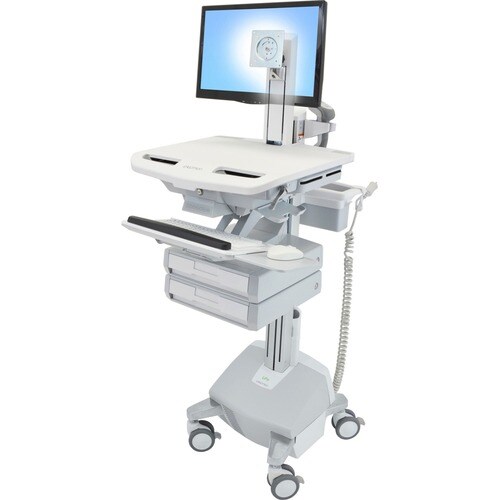 Ergotron StyleView Medizinische Warenkorb - TAA-konform - 2 Schubfach - Drücken/Ziehen Griff - 15,88 kg Kapazität - 4 Roll