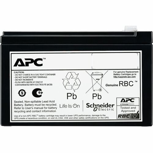 Armadio per batteria APC by Schneider Electric - 9000 mAh - 72 V DC - Piombo-acido sigillata (VRLA) - Regolata tramite val