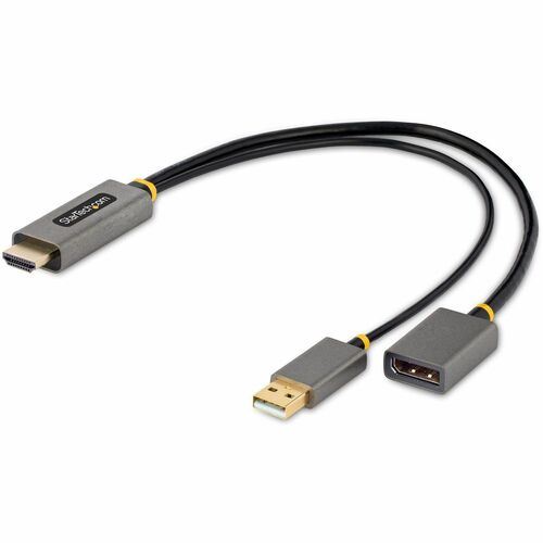StarTech.com 128-HDMI-DISPLAYPORT. Kabellänge: 0,3 m, Anschluss 1: HDMI Typ A (Standard), Anschluss 2: DisplayPort. Gewich