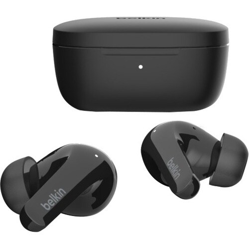 Belkin SOUNDFORM Flow Kabellos Ohrhörer Mono, Stereo Ohrhörerset - Schwarz - Binaural - In-Ear - 1000 cm Reichweite - Blue