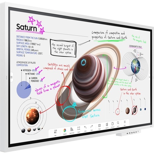 Samsung H65WMBWBGC 65" 4K UHD LCD Collaboration Display - 3.50 GB - Infrared (IrDA) - Touchscreen - 16:9 Aspect Ratio - 38