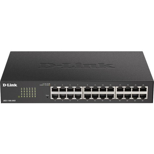 D-Link DGS-1100 DGS-1100-24V2 24 Ports Manageable Ethernet Switch - Gigabit Ethernet - 1000Base-T - 2 Layer Supported - 15