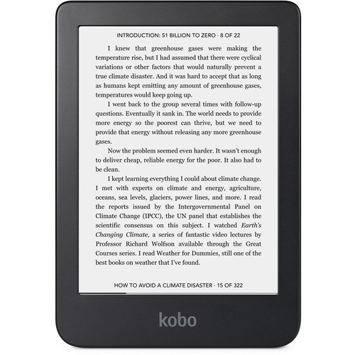 Kobo Clara 2E Digital Text Reader - Deep Ocean - 12000 Book(s) - 16 GB Flash - 15.2 cm (6") Display - Touchscreen - 1488 x