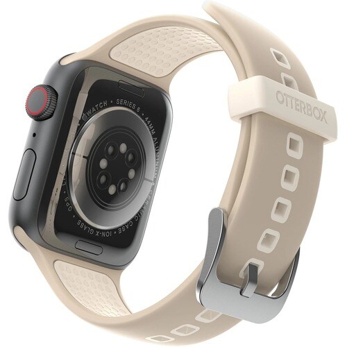 OtterBox Adjustable Watch Strap - Buckle Attachment - Brown - Silicon, Stainless Steel