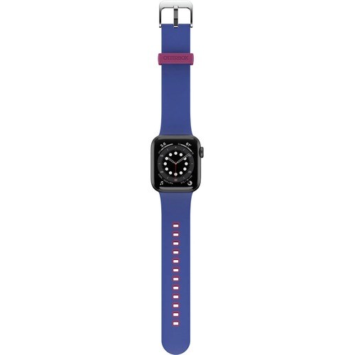 OtterBox Adjustable Watch Strap - Buckle Attachment - Blue - Silicon, Stainless Steel