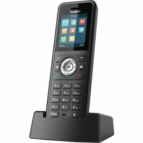 Yealink W59R Handset - Schwarz - Schnurlos - DECT, Bluetooth - 4,6 cm (1,8 Zoll) Screen Size - 1 Tag(e) Battery Talk Time