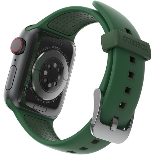 OtterBox Adjustable Smartwatch Band - Small (S) - Buckle Attachment - Green Envy - Silicon, Stainless Steel