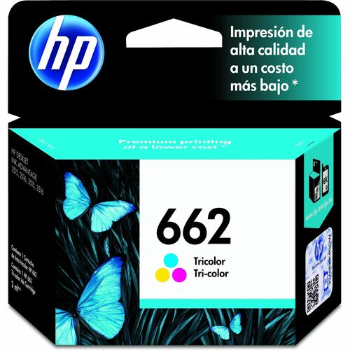 Cartucho de tinta HP 662 Inyección de tinta - Color - Original
