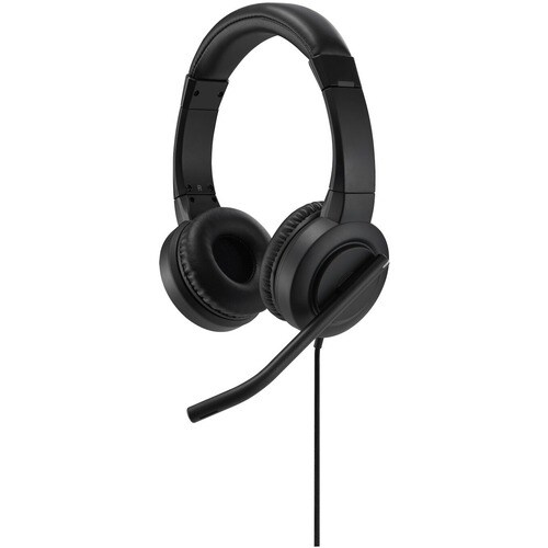 Kensington H1000 Wired On-ear, Over-the-head Stereo Headset - Black - Binaural - Ear-cup - 32 Ohm - 20 Hz to 20 kHz - 182.