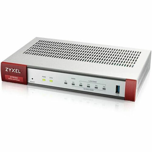 ZYXEL ZyWALL ATP100 Network Security/Firewall Appliance - 1 Year Security GOLD Pack - 5 Port - 1000Base-X - Gigabit Ethern