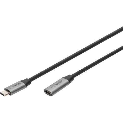 Digitus 1 m USB-C A/V/Power/Data Transfer Cable - 1 - Cable for Audio Device, Video Device, Charger, Monitor, TV, Projecto