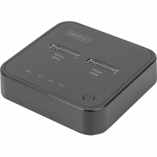 Digitus Drive Dock M.2 - USB 3.2 (Gen 2) Type C Host Interface - Black - Hot Swappable Bays - 2 x SSD Supported - 8 TB Tot