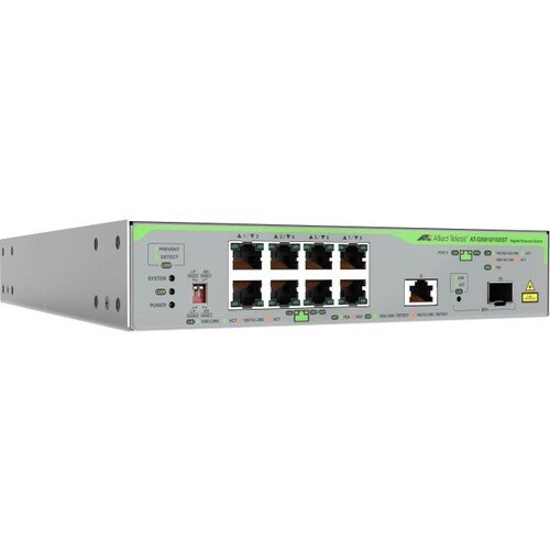 Allied Telesis CentreCOM GS910/XST GS910/10XST 9 Portas Comutador Ethernet - Gigabit Ethernet, Ethernet de 10 Gigabit - 10