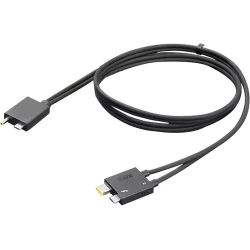 Lenovo ThinkPad 70 cm Thunderbolt 4 Datenübertragungs-/Stromkabel - Cable for Workstation, Dock - 40 Gbit/s - Splitterkabe