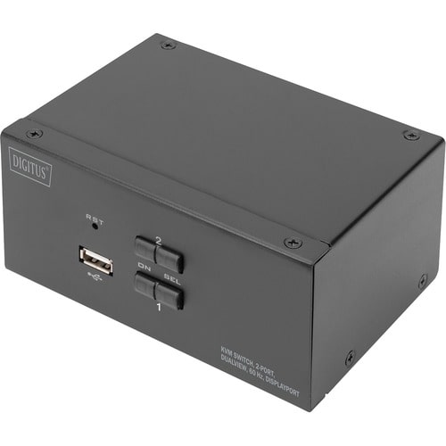 Digitus DS DS-12862 KVM-Switchbox - 2 Computer - 1 Lokaler Benutzer(n) - 3840 x 2160 - Netzwerk (RJ-45) - 5 x USB - USB 2.
