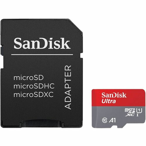 ""Carte SDXC SanDisk Ultra - 128 Go - Classe 10/UHS-I - 80 Mo/s en Lecture""