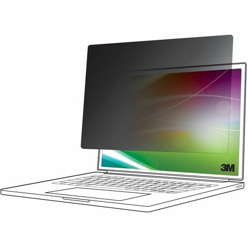 3M™ Bright Screen Privacy Filter for 13.3in Full Screen Laptop, 16:9, BP133W9E - For 13.3" Widescreen LCD 2 in 1 Notebook 