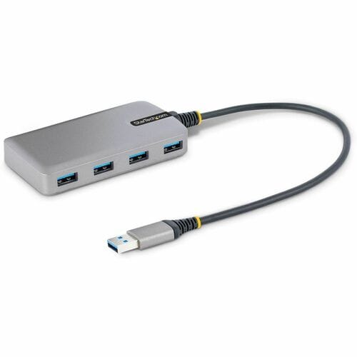 StarTech.com 4-Port USB Hub, USB 3.0 5Gbps, Bus Powered, USB-A to 4xA w/ Optional Auxiliary Power, Portable Laptop USB Hub