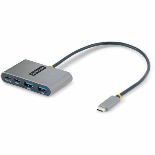 StarTech.com Hub USB-C à 4 Ports avec 100W PD Pass-Through - Mini Hub USB 3.0 vers USB-A - Splitter/Hub USB Type-C, Câble 