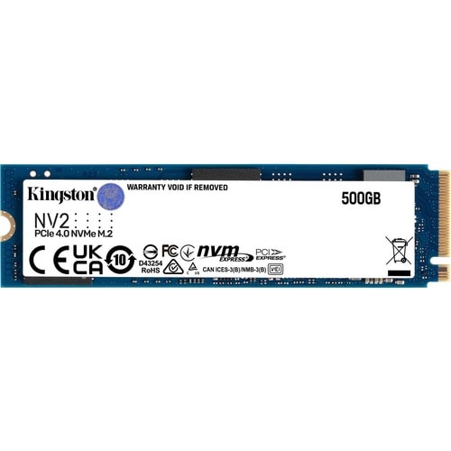 Kingston 500 GB Solid State Drive - M.2 2280 Internal - PCI Express NVMe (PCI Express NVMe 4.0 x4) - Desktop PC, Notebook,