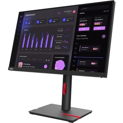 Lenovo ThinkVision T24i-30 24" Class Full HD LCD Monitor - 16:9 - 60.5 cm (23.8") Viewable - In-plane Switching (IPS) Tech