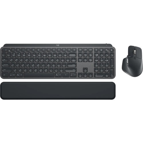 Logitech MX Keys Combo for Business Keyboard & Mouse - QWERTY - Spanish - USB Scissors Wireless Bluetooth/RF Keyboard - 10