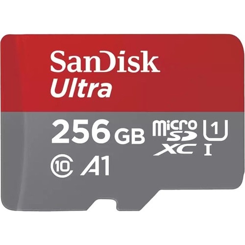 SanDisk Ultra 256 GB Class 10/UHS-I microSDXC - 150 MB/s Lesegeschwindigkeit