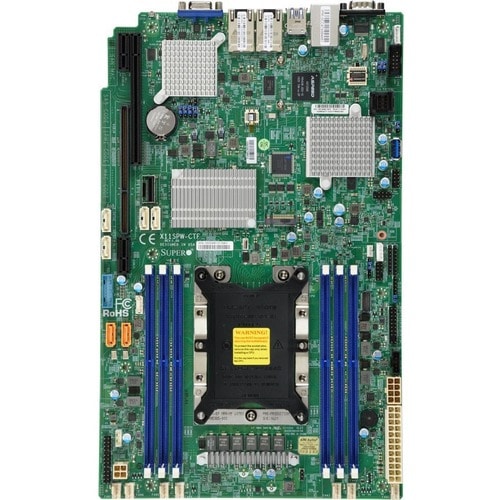 Supermicro X11SPW-TF 服务器主板 - Intel C622 芯片组 - P LGA-3647插座 - 专有外形 - Xeon Processor Supported - 768 GB DDR4 SDRAM 最大内存 - RD