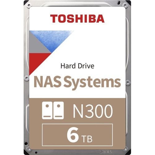 Toshiba N300 6 TB Hard Drive - 3.5" Internal - SATA (SATA/600) - Server, Storage System Device Supported - 7200rpm - 3 Yea