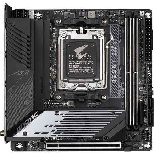 Aorus B650I ULTRA Gaming Desktop Motherboard - AMD B650 Chipset - Socket AM5 - Mini ITX - Ryzen 7 Processor Supported - 64