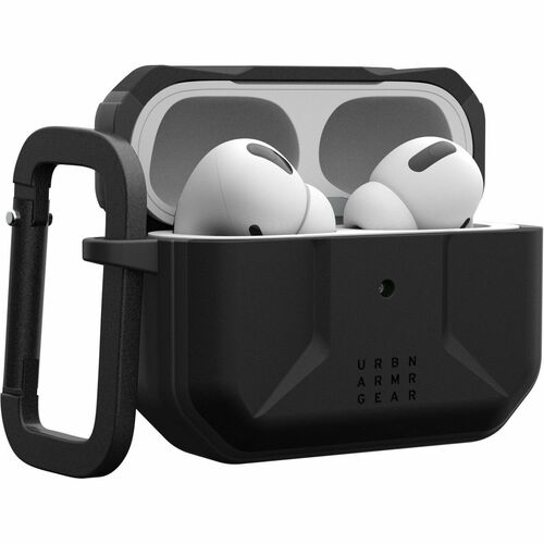 Urban Armor Gear Civilian Carrying Case Apple AirPods Pro (2nd Generation) - Black - Damage Resistant, Drop Resistant, Scr