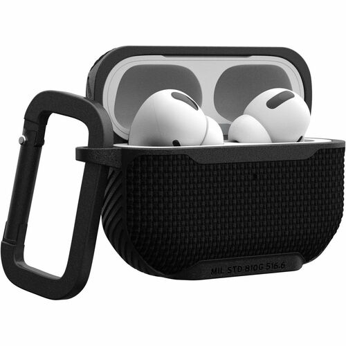 Urban Armor Gear Ballistic ARMR Rugged Charging Case Apple AirPods Pro (2nd Generation) - Black - Drop Resistant, Shock Re