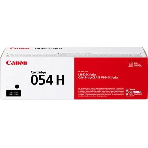 Canon 054H Original High Yield Laser Toner Cartridge - Black Pack - 3100 Pages