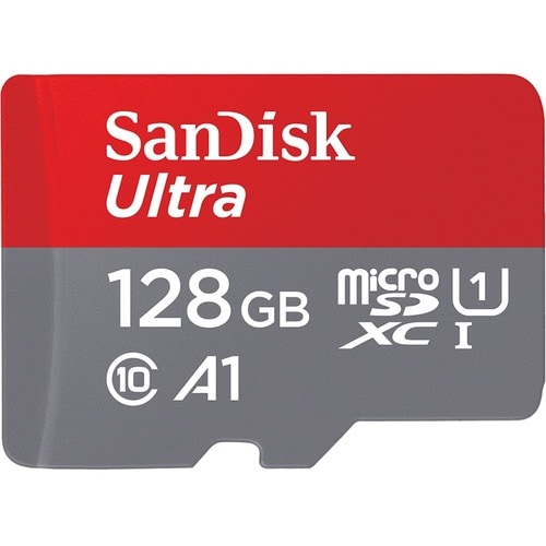 SanDisk Ultra 128 GB Class 10/UHS-I (U1) microSDXC - 120 MB/s Read - 100 MB/s Write
