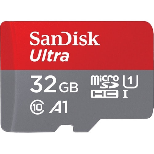 SanDisk Ultra 32 GB Class 10/UHS-I (U1) microSDHC - 1 Pack - 120 MB/s Read - 100 MB/s Write