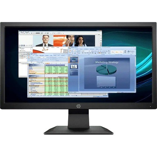 HP P204v 20" (50.8 cm) Class HD+ LCD Monitor - 16:9 - Black - 19.5" (49.5 cm) Viewable - Twisted nematic (TN) - LED Backli