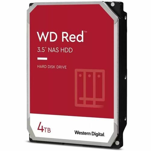 WD Red WD40EFAX 4 TB Hard Drive - 3.5" Internal - SATA (SATA/600) - Storage System Device Supported - 5400rpm - 180 TB TBW