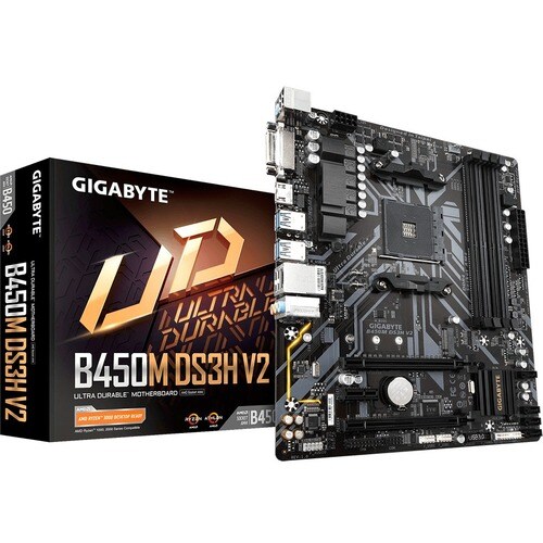 Gigabyte Motherboard B450M DS3H V2