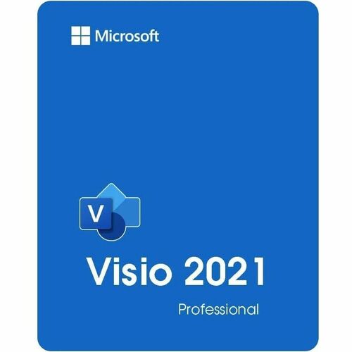 Microsoft Visio 2021 Pro - License - 1 PC - National - Available via Electronic - PC