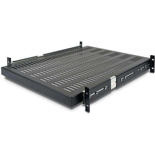 2U Adjustable Mounting Depth Vented Sliding Rack Mount Shelf 50lbs / 23kg - Sliding Server Rack Shelf - Server Cabinet Shelf