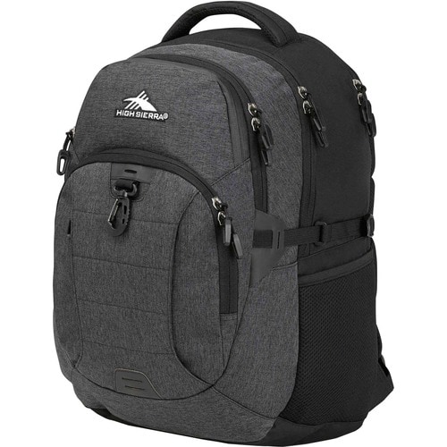 High Sierra Jarvis Carrying Case (Backpack) for 38.1 cm (15") to 39.6 cm (15.6") Notebook - Black - Scratch Resistant, Wat